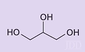 Chemical structure of glycerin