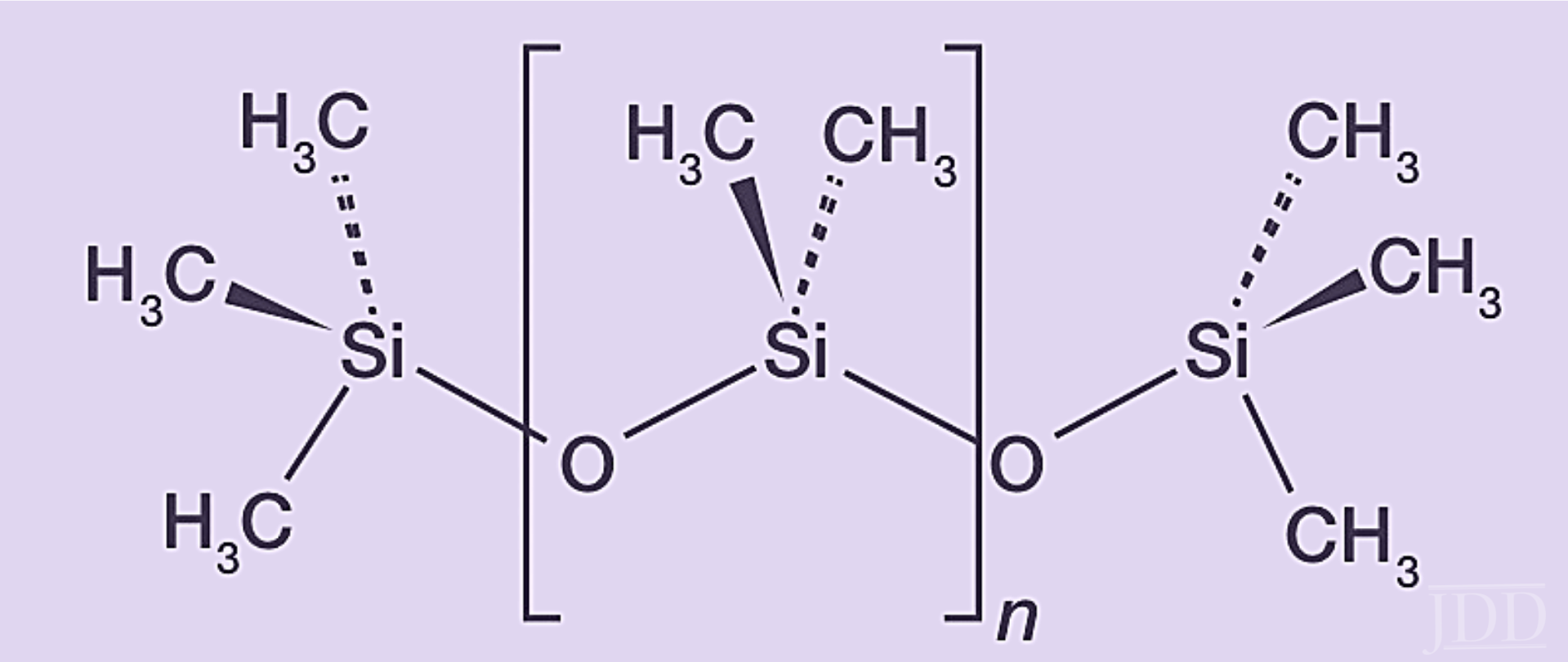 Chemical structure of a simple dimethicone