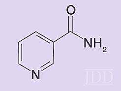 Structure of niacinamide.