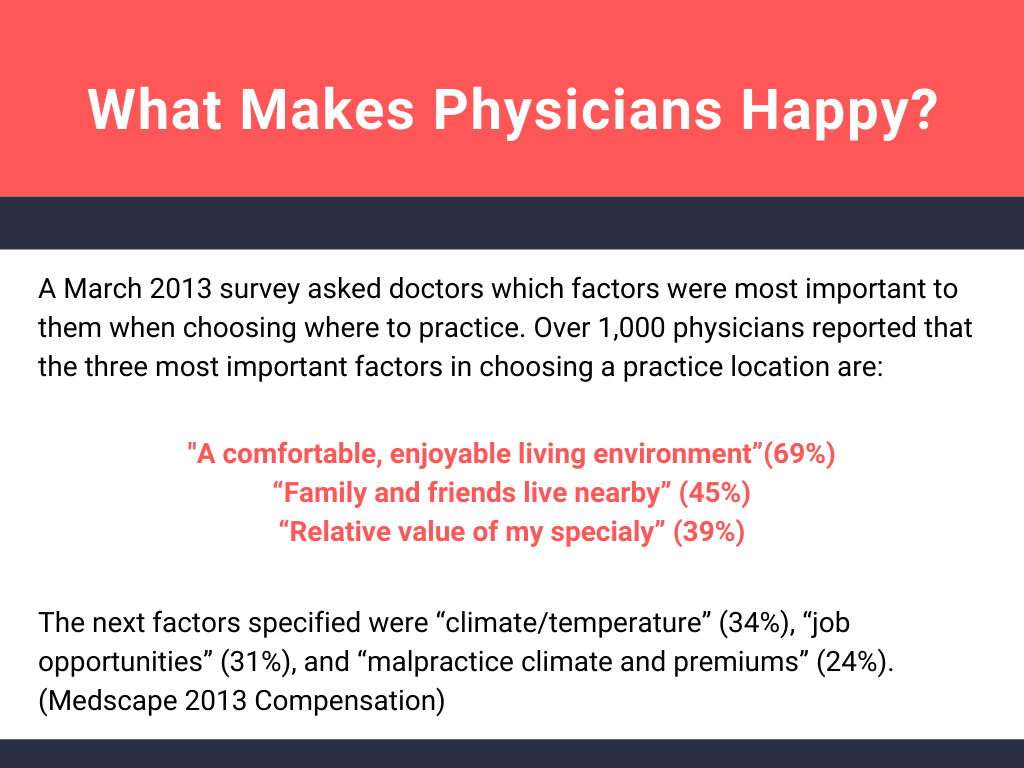 What makes a physician happy