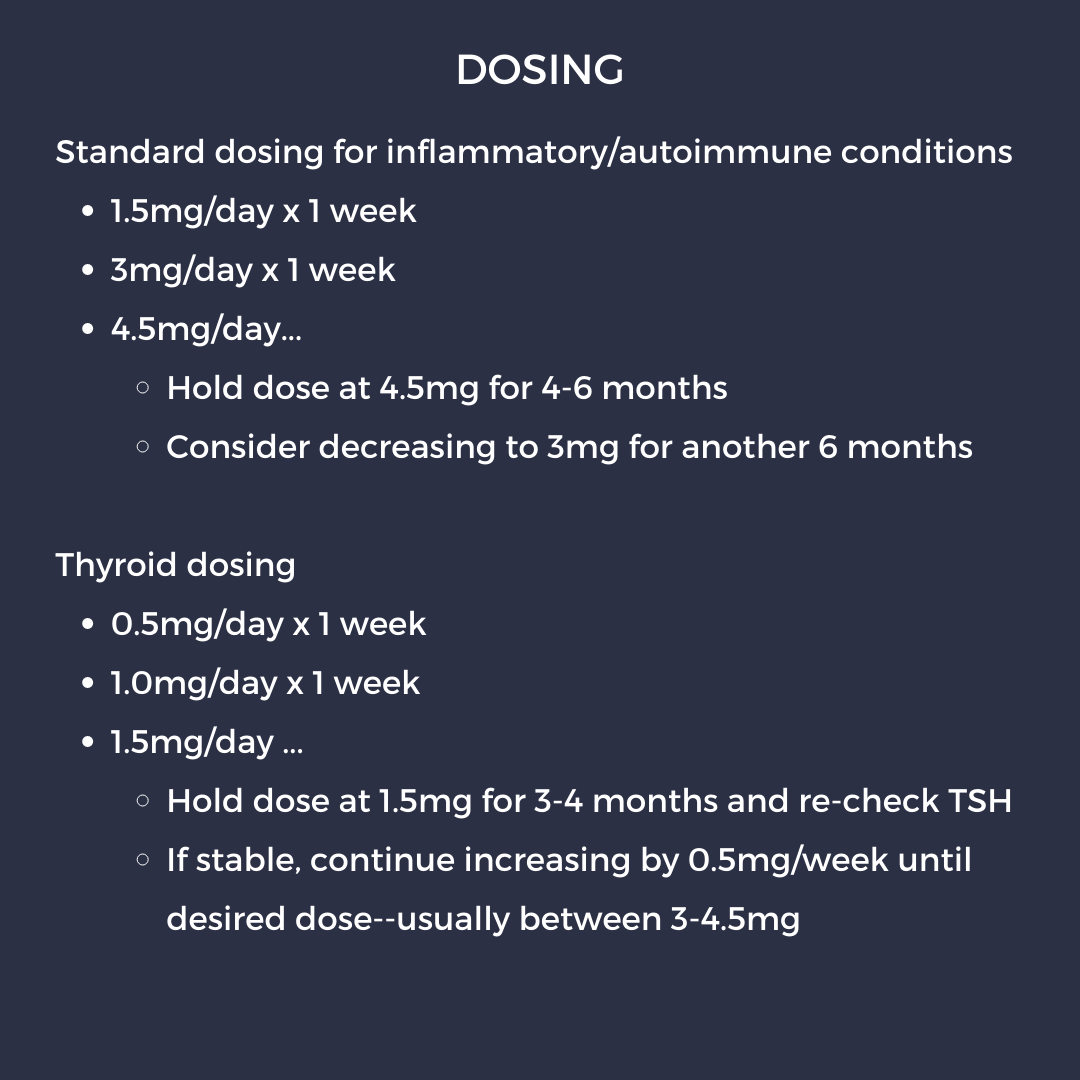 Naltrexone dosing