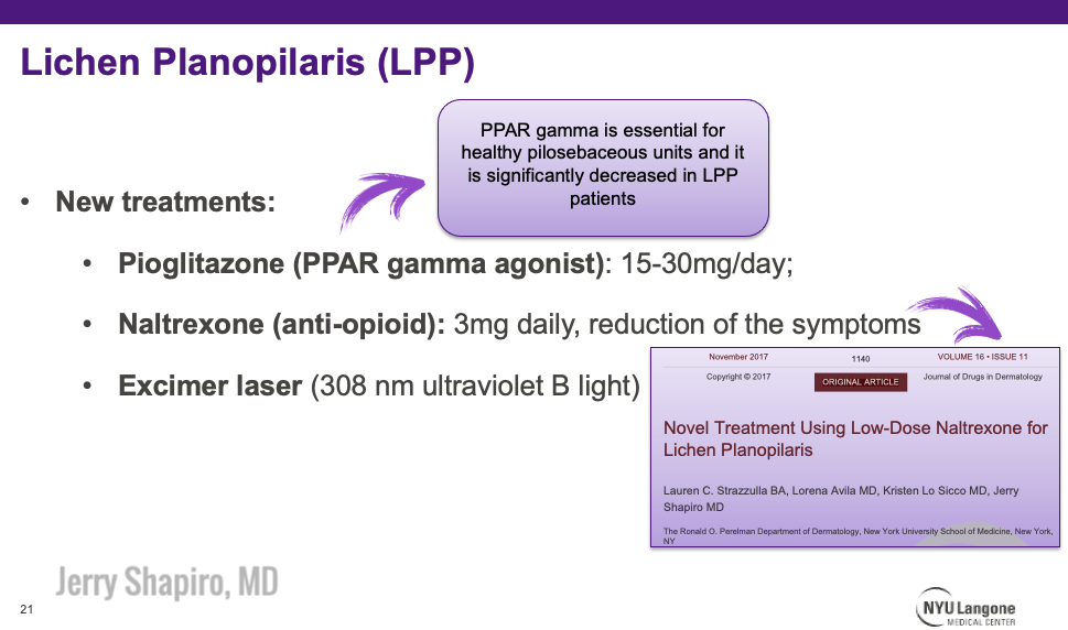 Lichen Planopilaris and Frontal Fibrosing Alopecia Treatment