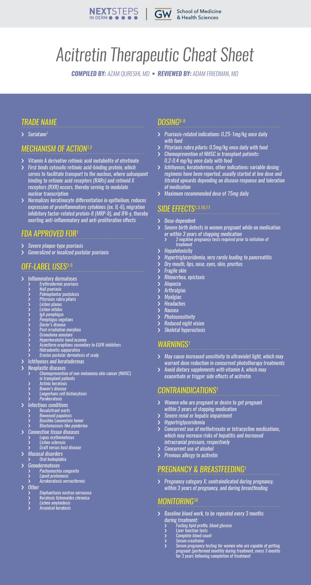 Acitretin for Psoriasis | Therapeutic Cheat Sheet - Next Steps in ...