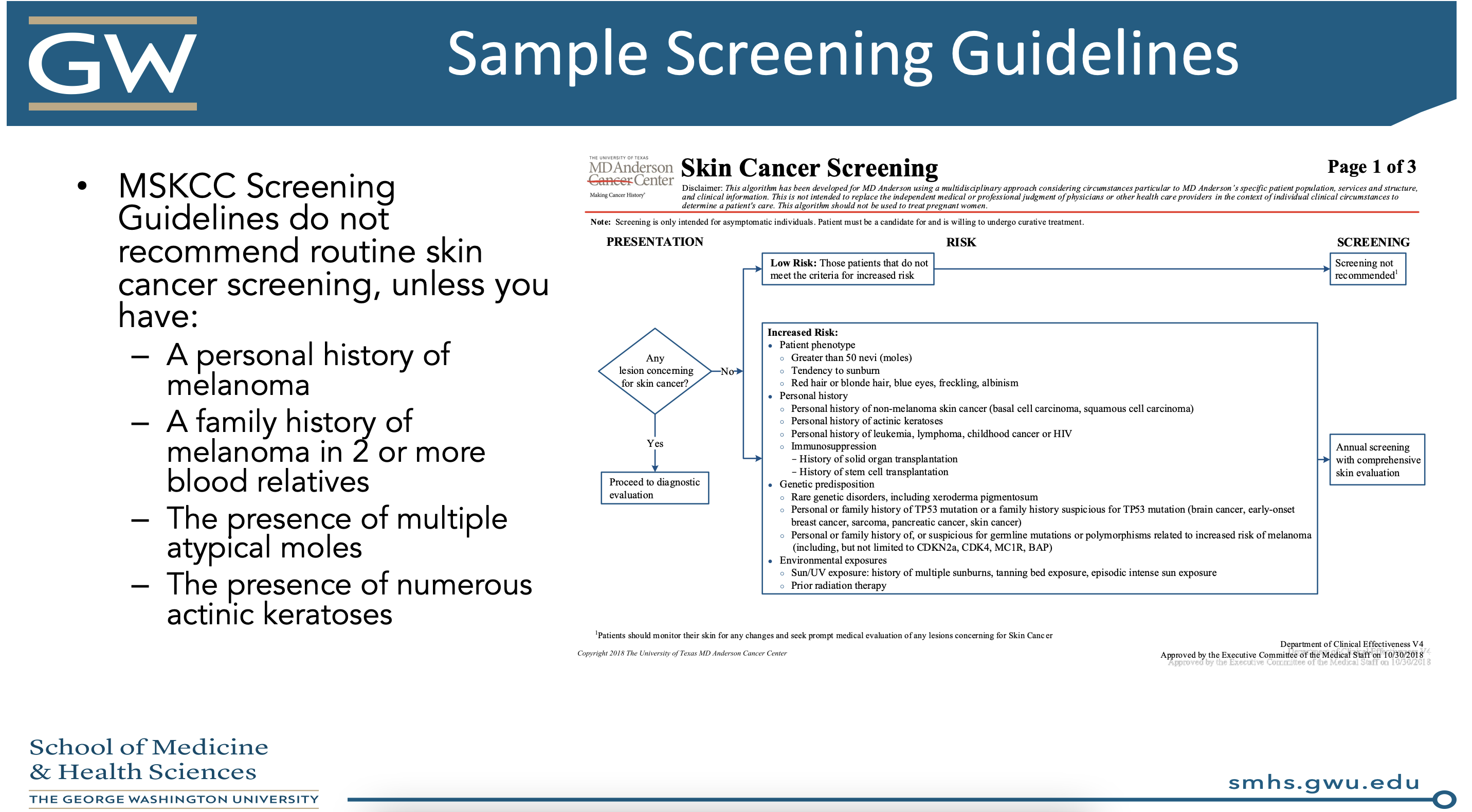 skin cancer screening