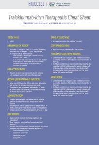 Tralokinumab-ldrm Therapeutic Cheat Sheet