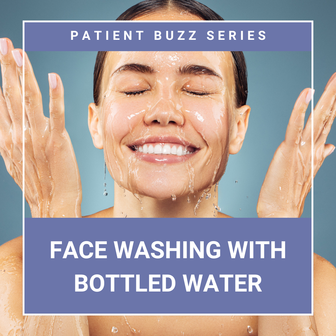 Bottled water for skincare