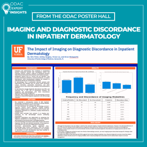 scientific poster on The Impact of Imaging on Diagnostic Discordance in Inpatient Dermatology