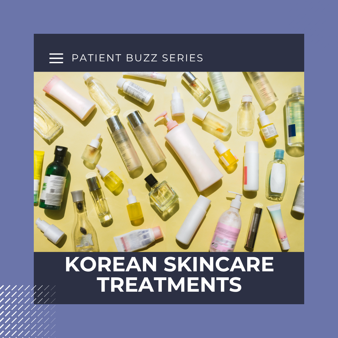 a picture showing several Korean skincare treatments.