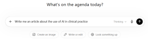 the use of AI in clinical practice