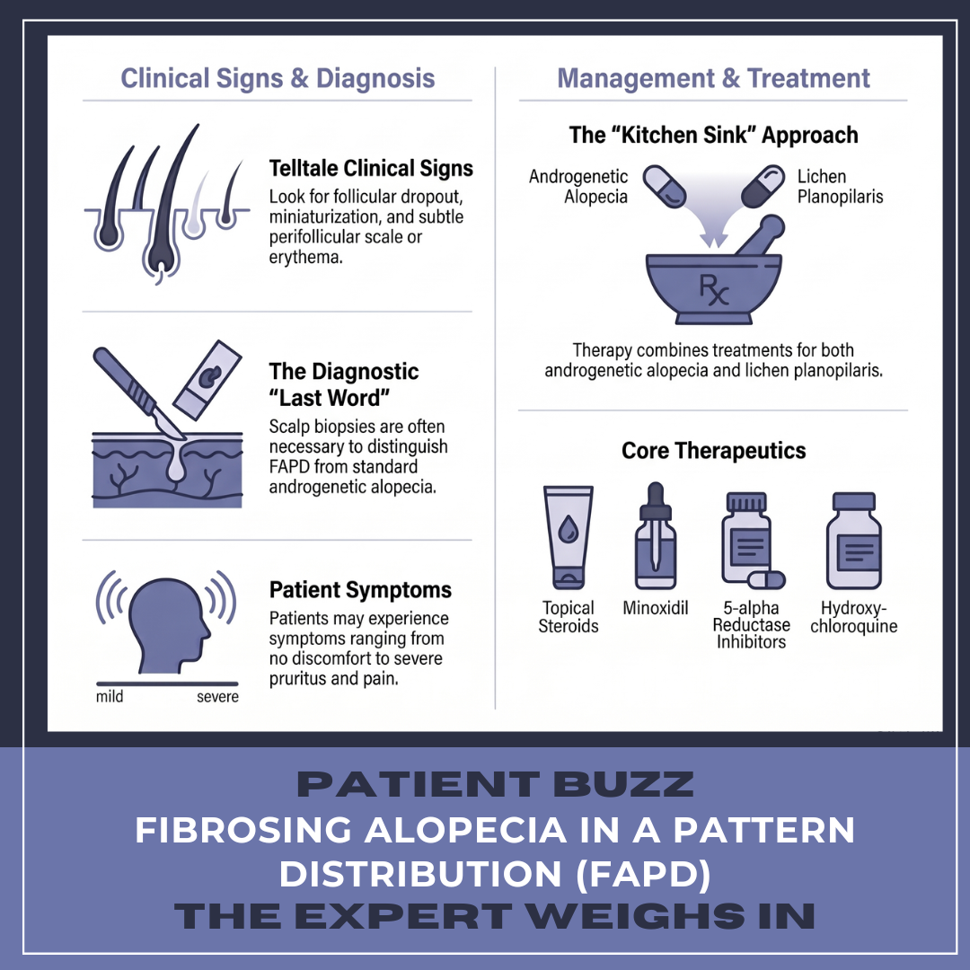 fibrosing alopecia in a pattern distribution (FAPD)