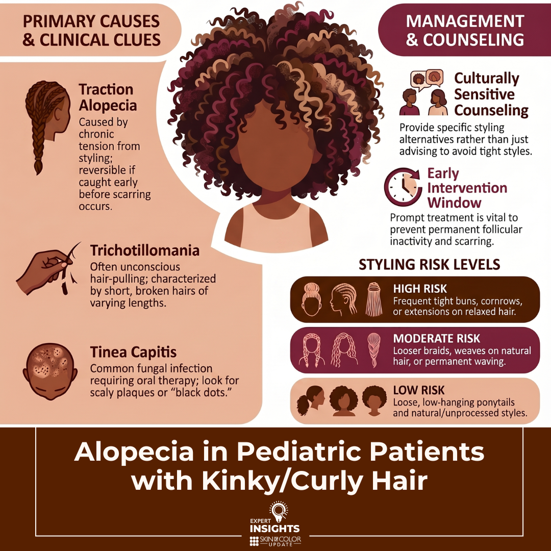 Pediatric alopecia in curly hair